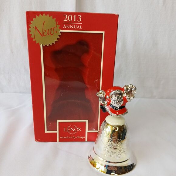 Lenox Kirk Stieff 2013 Annual Musical Santa Bell Jolly Old St Nicholas 839956 - Picture 1 of 7